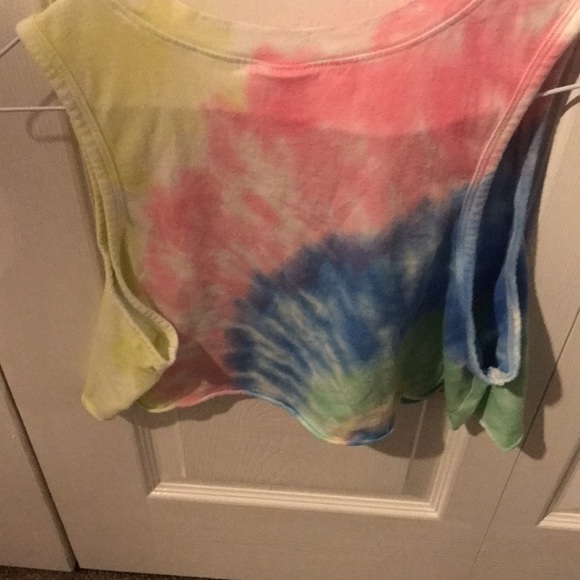 Cute tie-dye crop top tank top - Picture 2 of 3